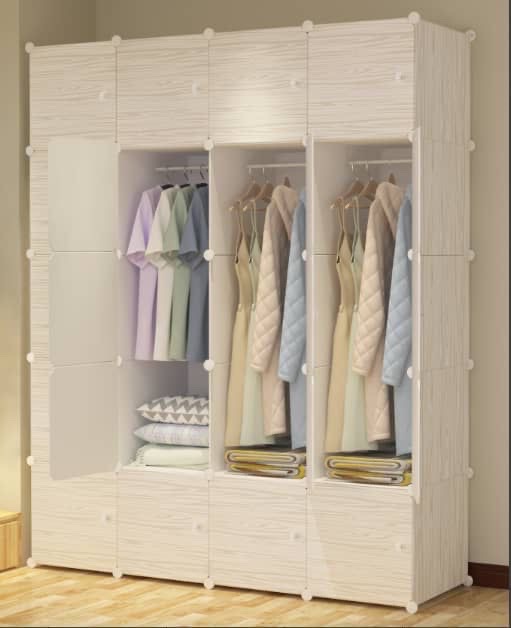 16 cubes plastic wardrobe