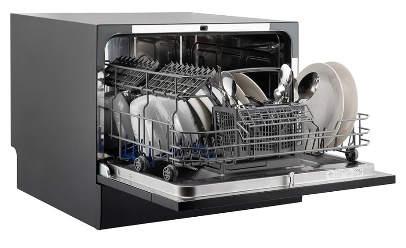 Willow Wttd6b 55cm Tabletop Dishwasher With 6 Place Settings,