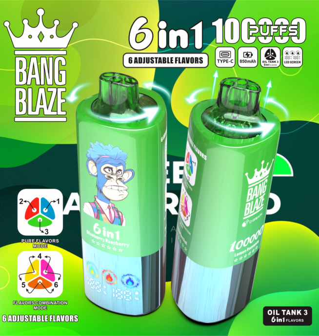 Bang Blaze 100k puffs vape (6 in 1)