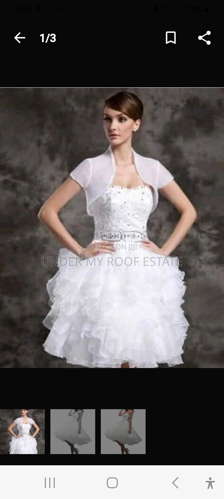 sexy wedding dress short type