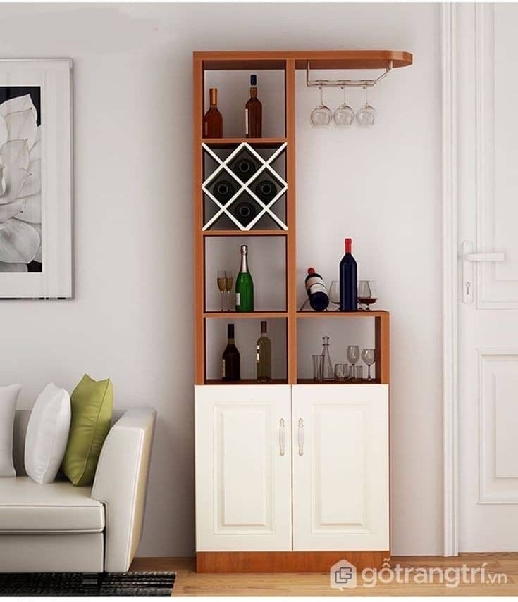 Modern Standing Wine Shelf For Sale