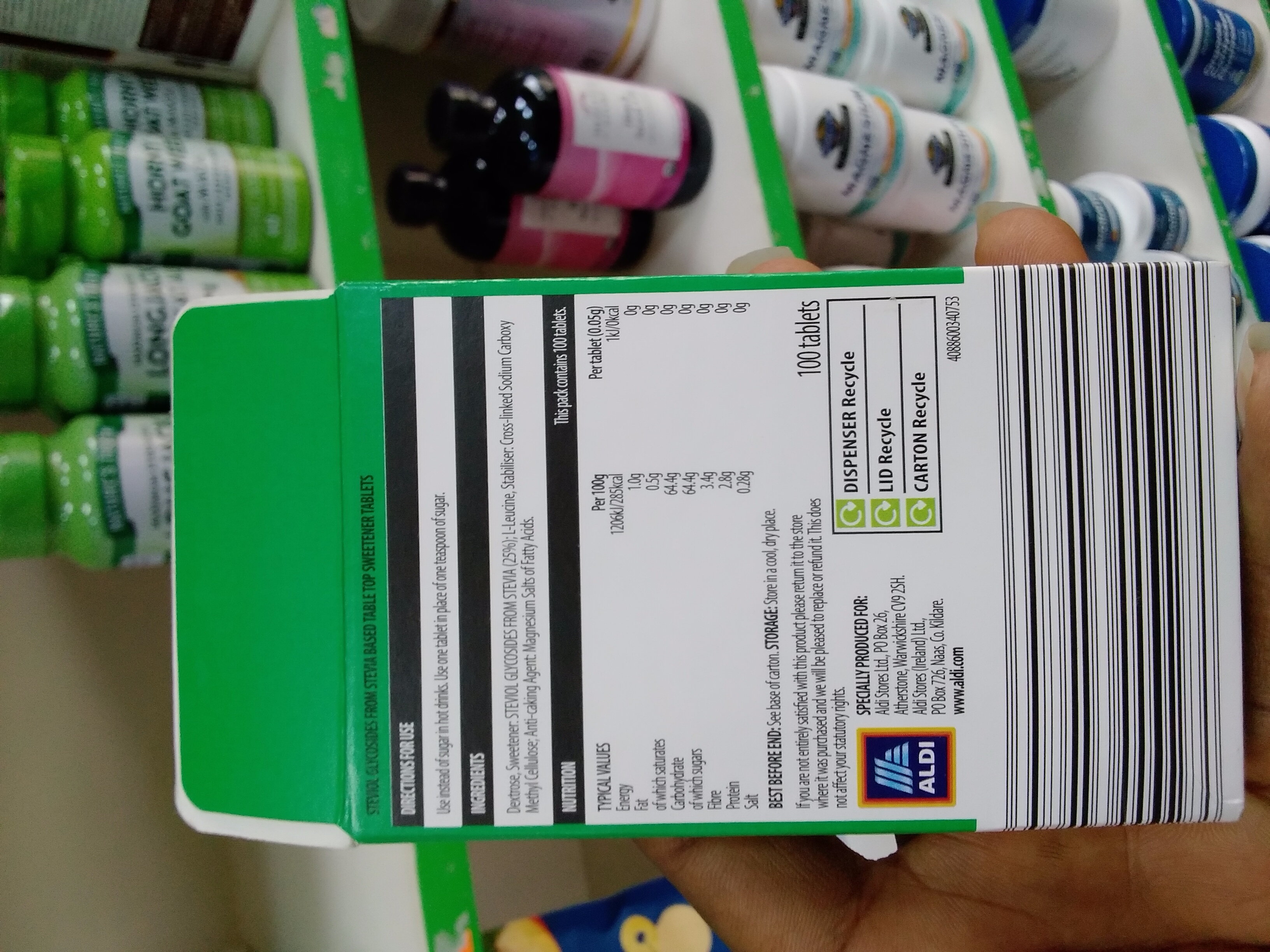 The Pantry 100 Stevia Sweetener Tablets 0 Calories