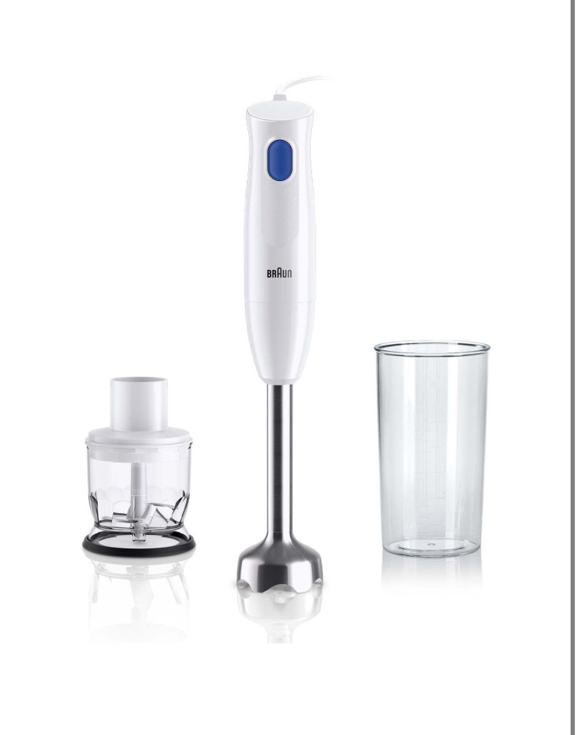 Braun Multiquick 1 2-in-1 Hand Blender Mq 10.201m, 450 W,