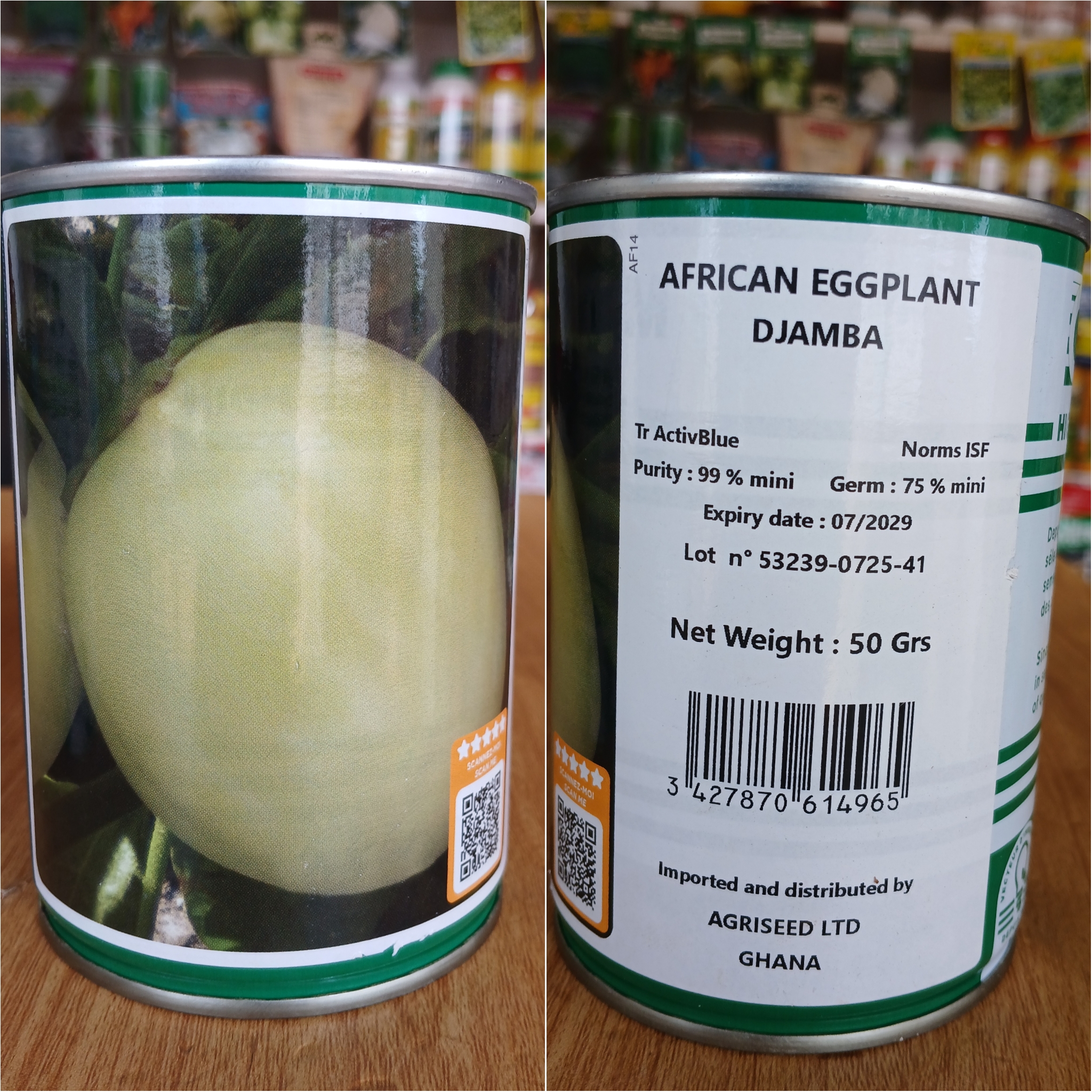 Garden Eggs (Djamba)50g seeds