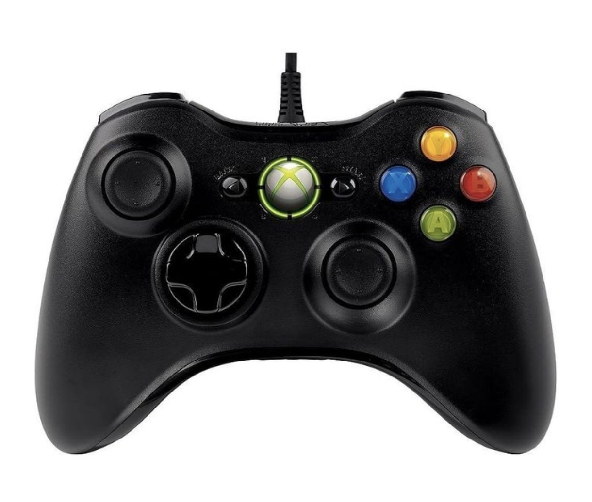 Black Xbox 360 Wired Controller