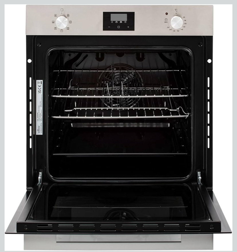Willow Wof60dss 60cm Fan Assisted Oven With Plug and 7 Oven Functions