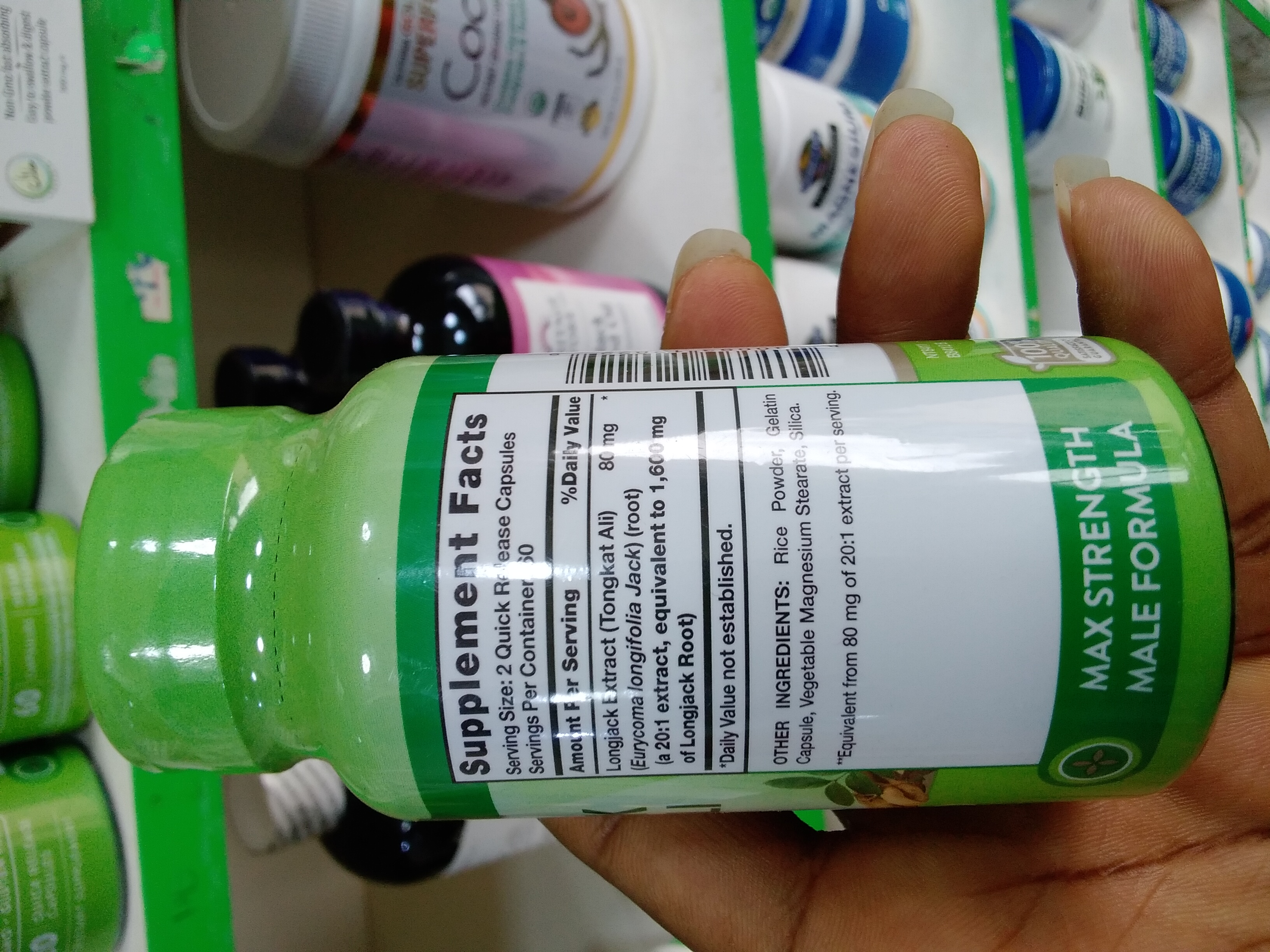 Nature's Truth Longjack Tongkat Ali 1600mg 120 Caps