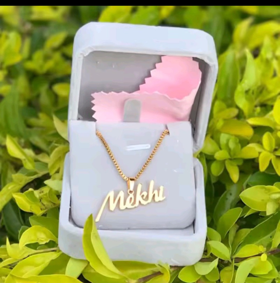Custom Name Necklace "Mekhi" Gold Plated Jewelry