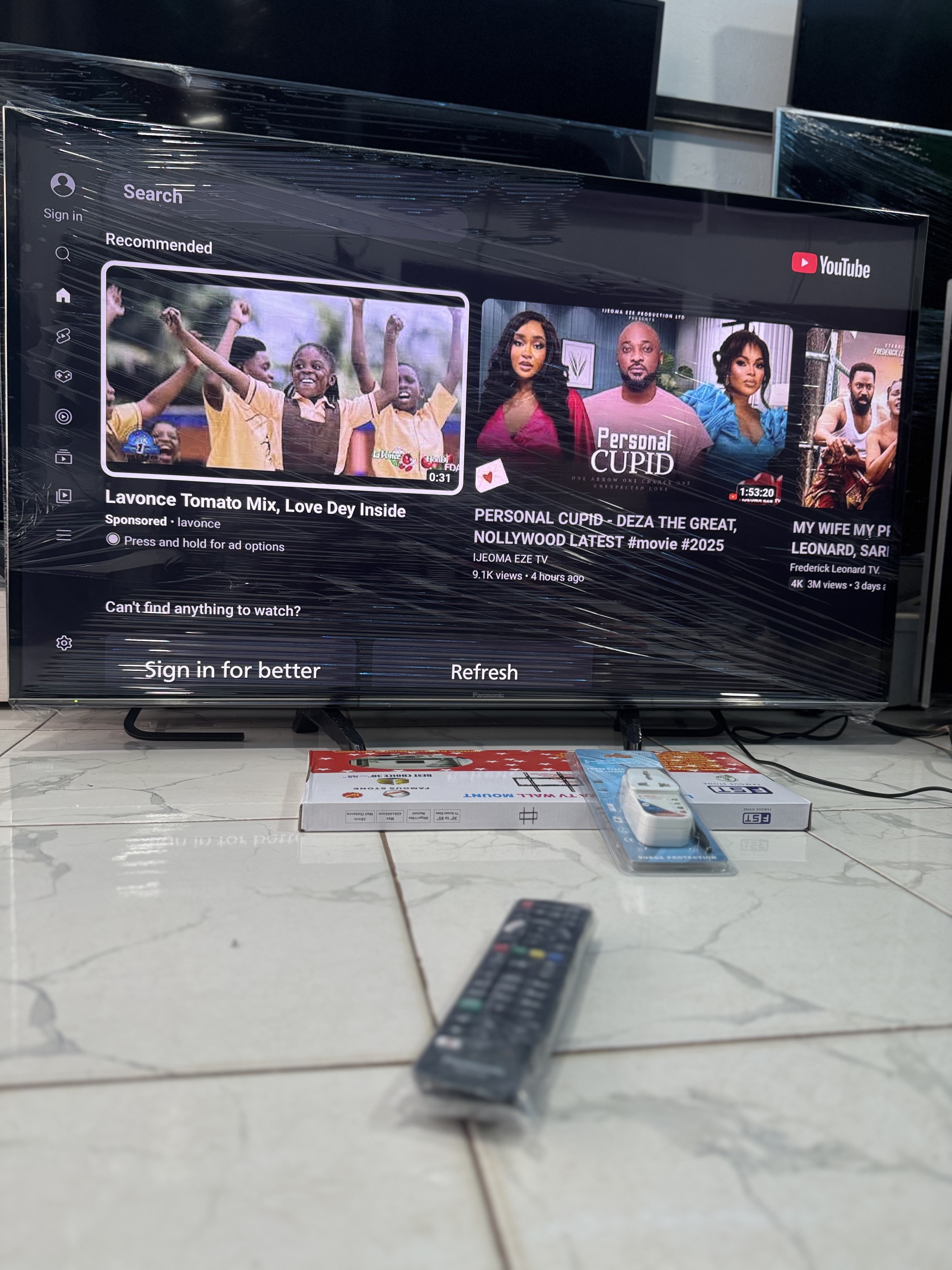 50inches full digital satellite 4k ultra hd led smart Panasonic tv