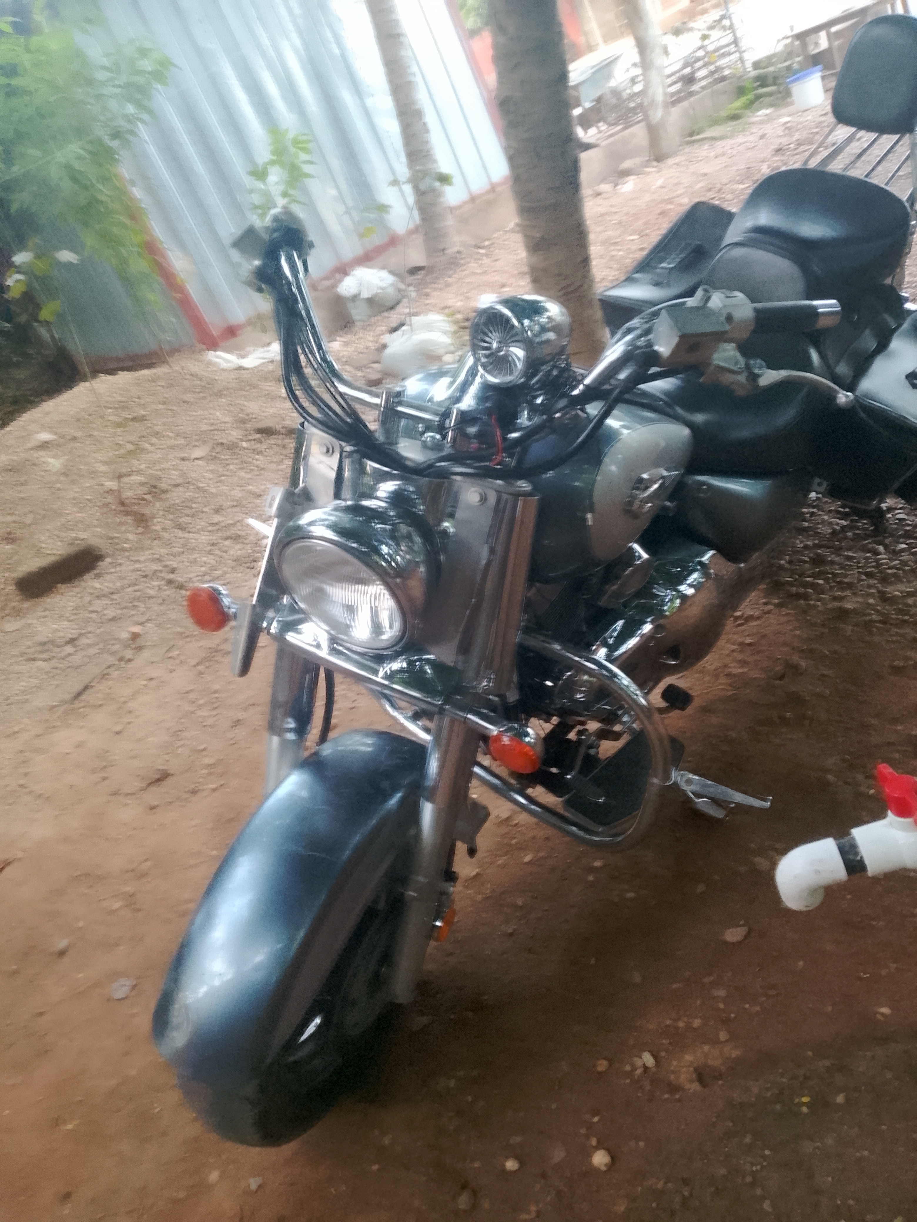 Suzuki Intruder Cruiser Motorcycle with Saddlebags