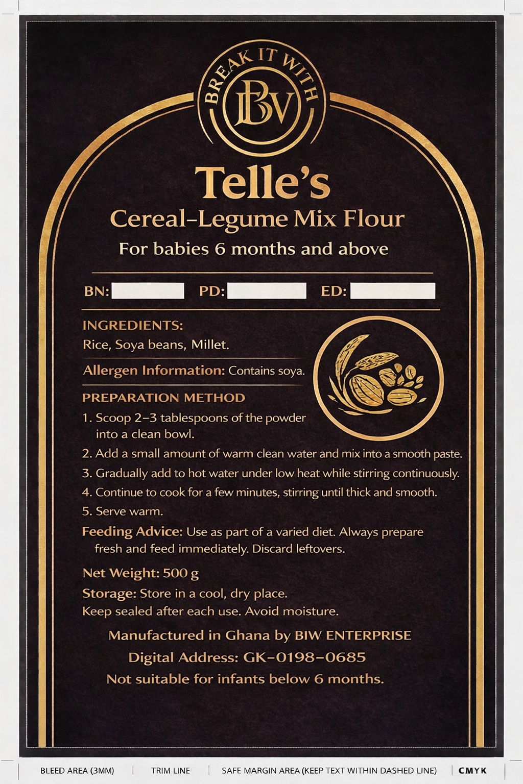 Telle's Cereal - Legume Mix Flour