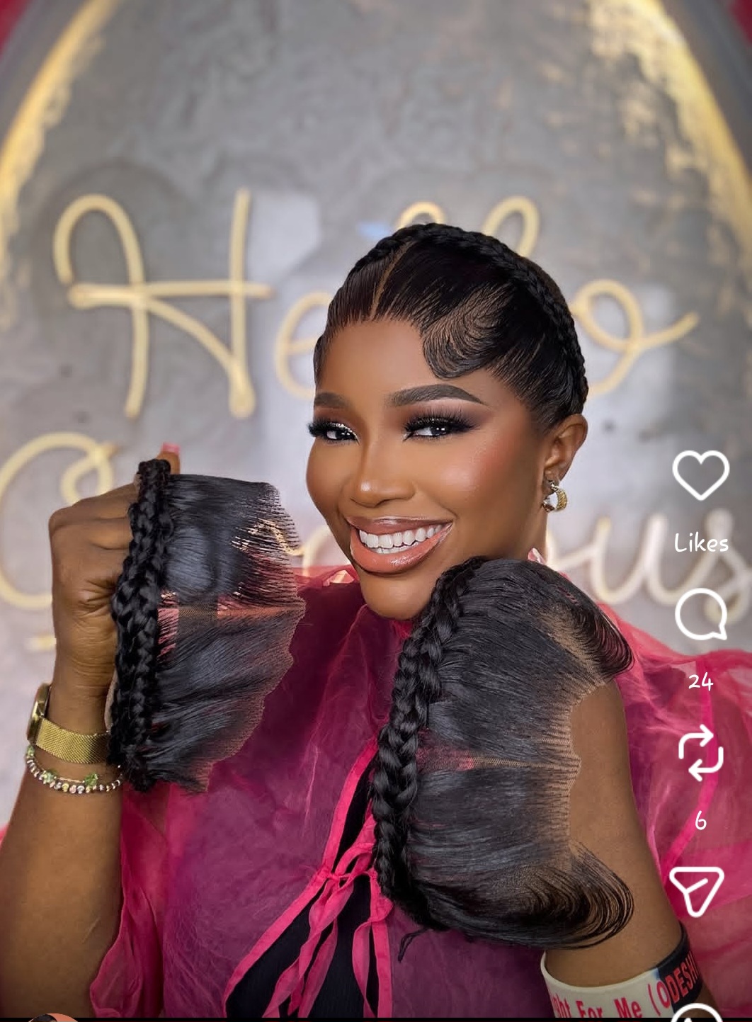 Gele frontal pony
