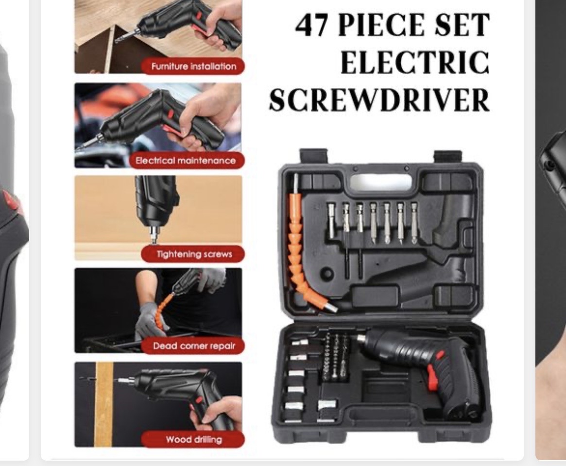ELECTRIC SCREW DRIVER AND DRILL 🥳