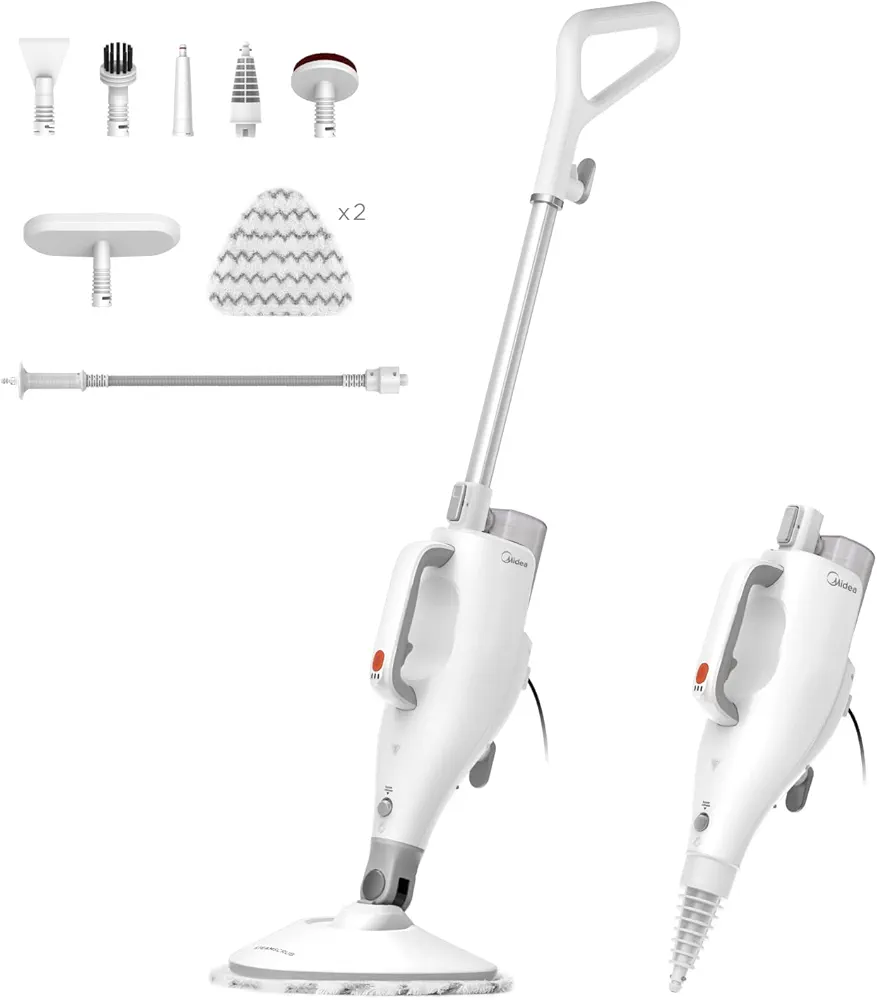 Midea 10 in 1 Steam Mop Kills 99.9% of Bacteria Without Chemical