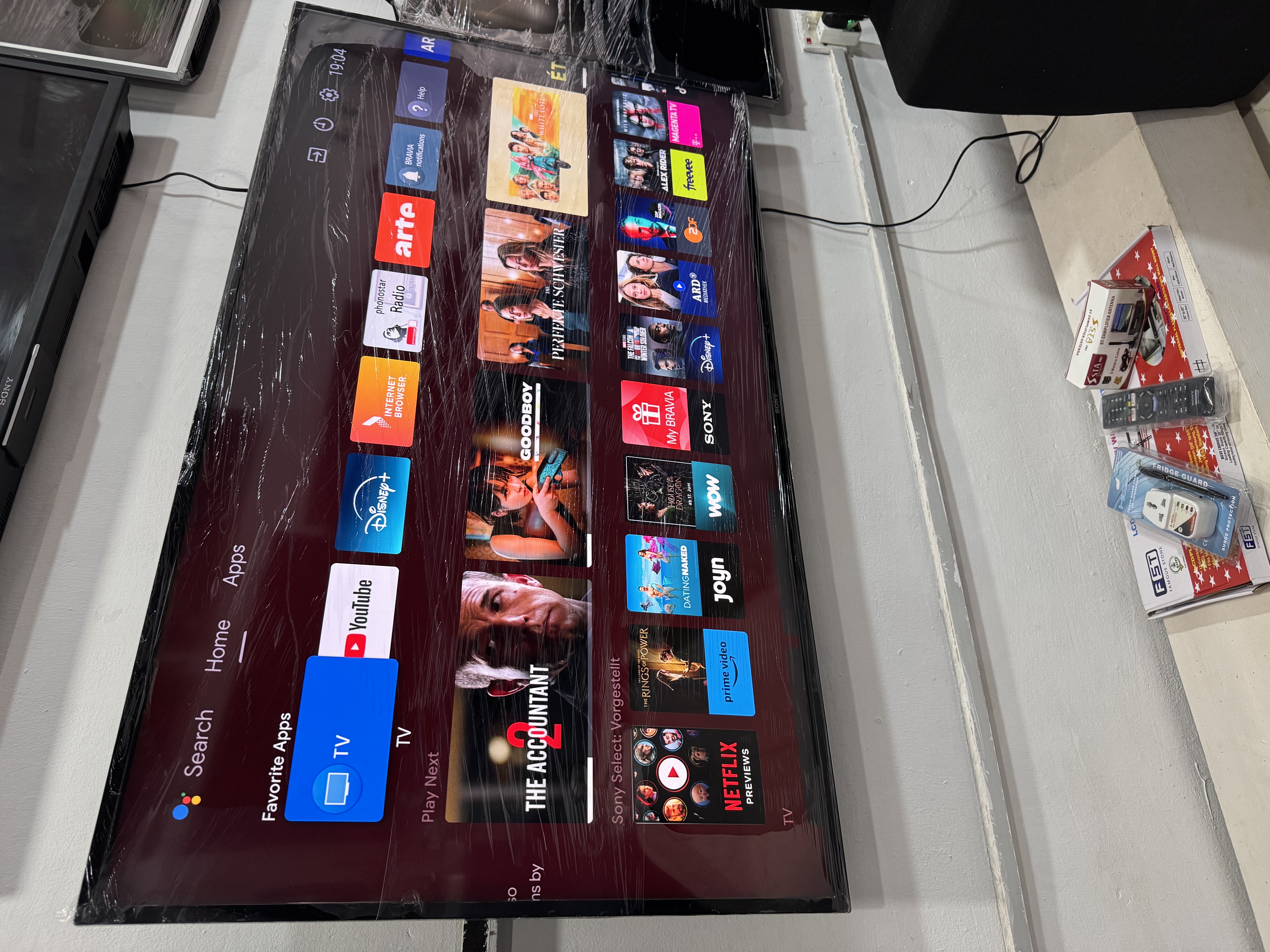 55inches full digital satellite android 4k ultra hd led smart SONY TV