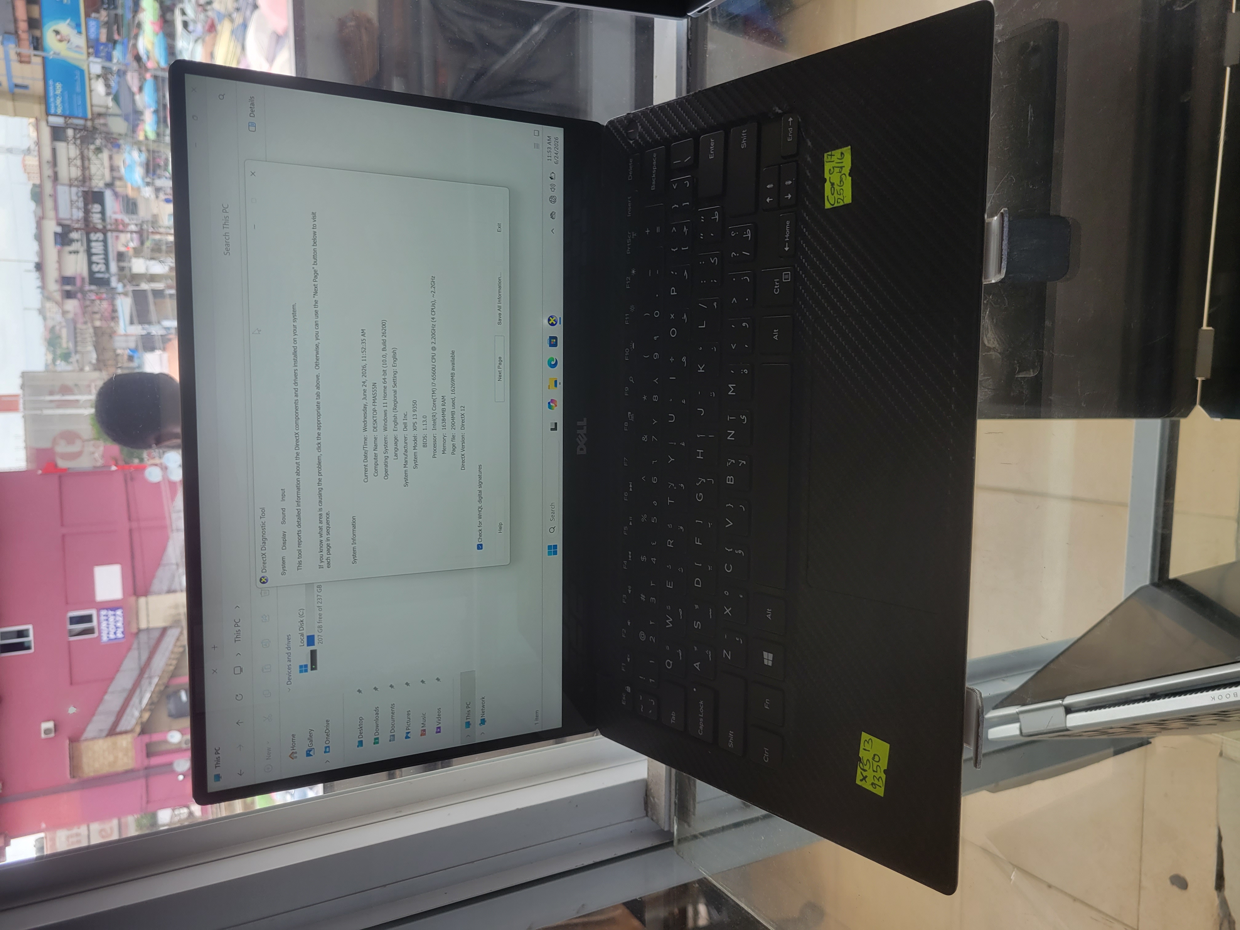 Dell XPS 13 9350 XPS i7 6th Gen 16GB 256GB SSD