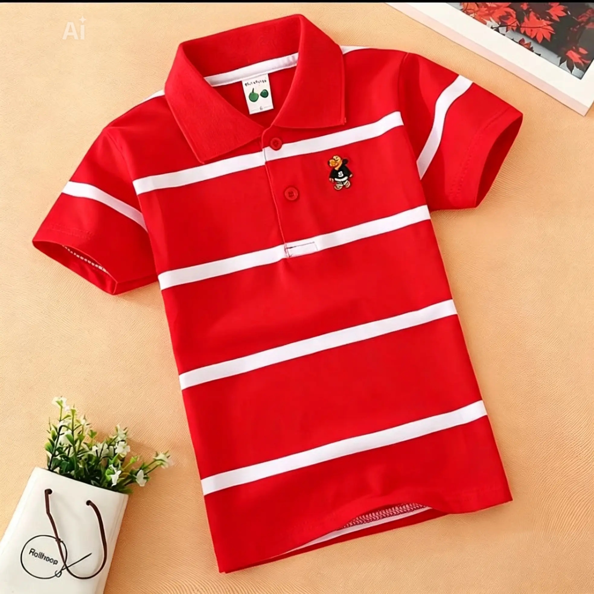stripes polo shirts for kids