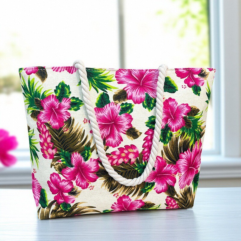 floral feminine Charm tote bag