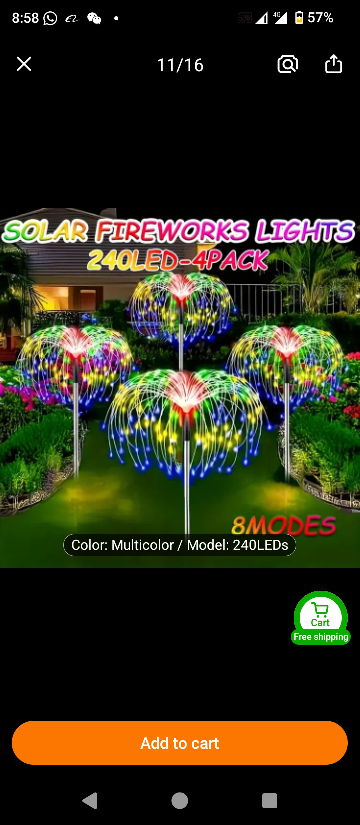 solar multiple light colors