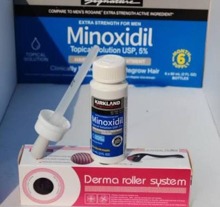 Kirkland Minoxidil 5% + Derma Roller
