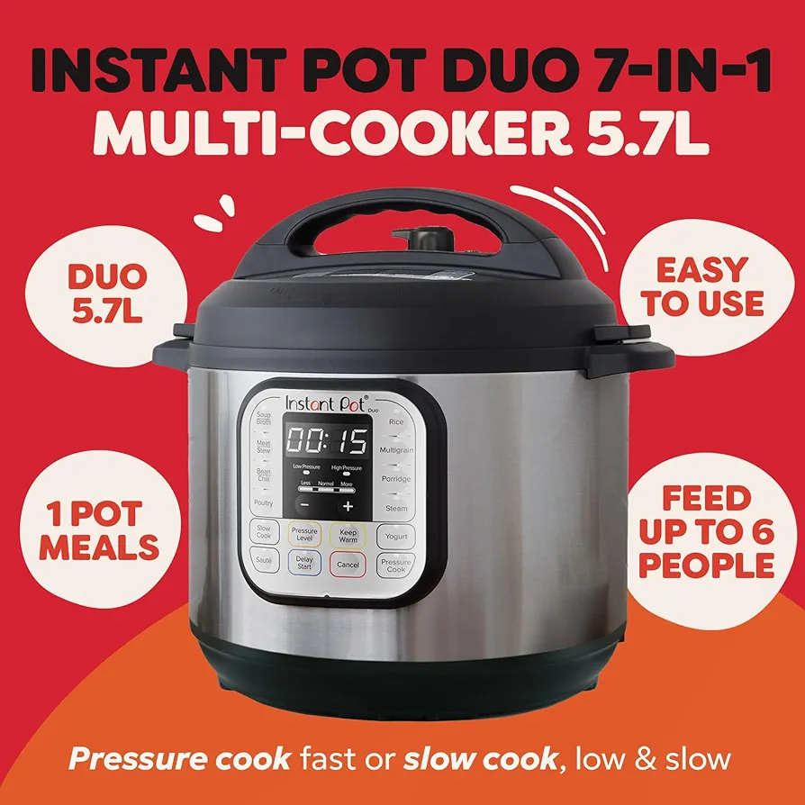 7in1instant pot duo electric multi cooker 5.7lit