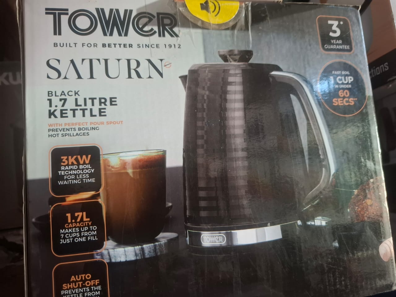 1.7litre Tower Kettle UK 🇬🇧