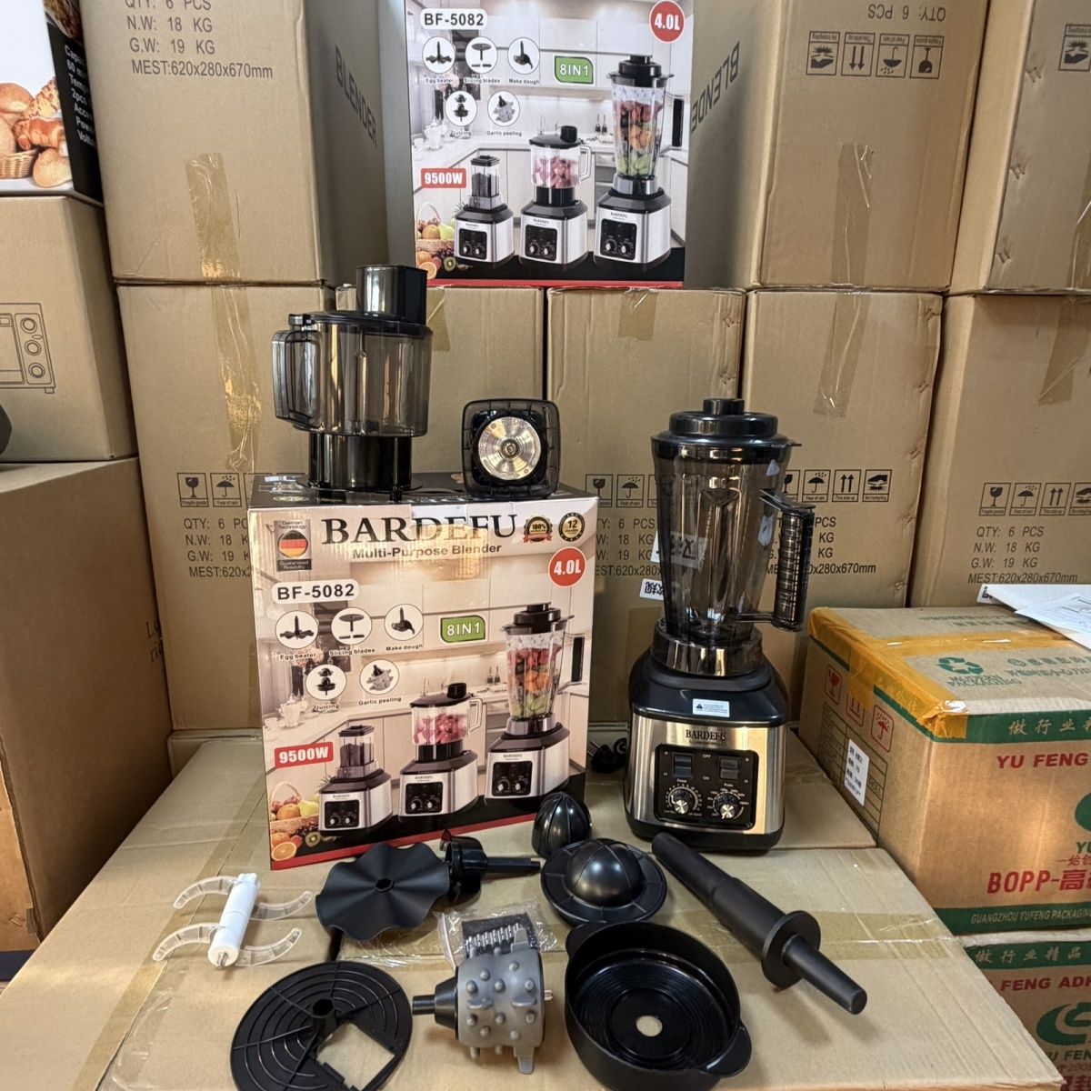 BARDEFU Multi-Purpose Blender 9500W 4.0L BF-5082 8in1