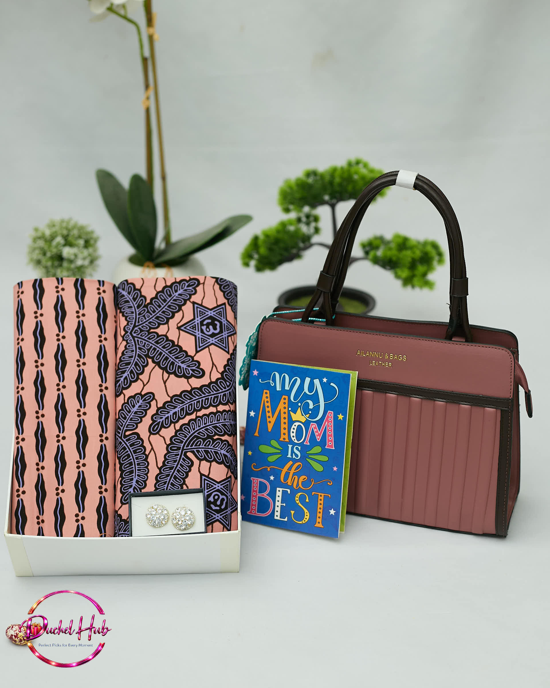 Elegant Women’s Evening Gift Set: Clutch, Fragrance &amp; Jewelry