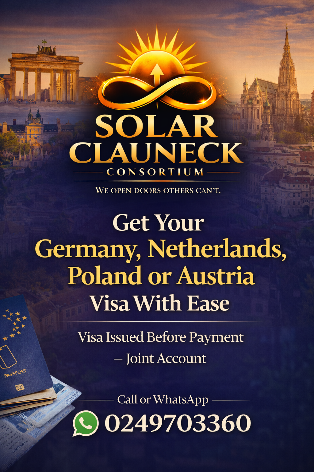 travel and live in Germany, Netherlands or Austria