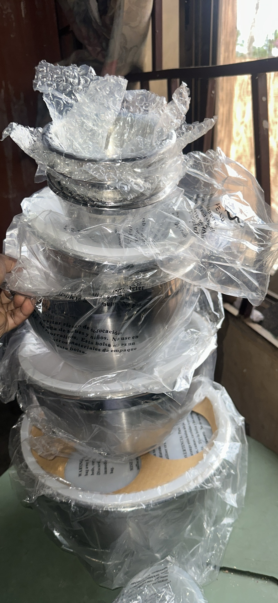 Premium 18/10 Stainless Steel Kitchen Prep Set &amp; Lids