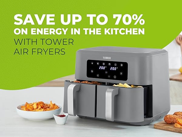 8.5litre Tower dual air fryer UK 🇬🇧