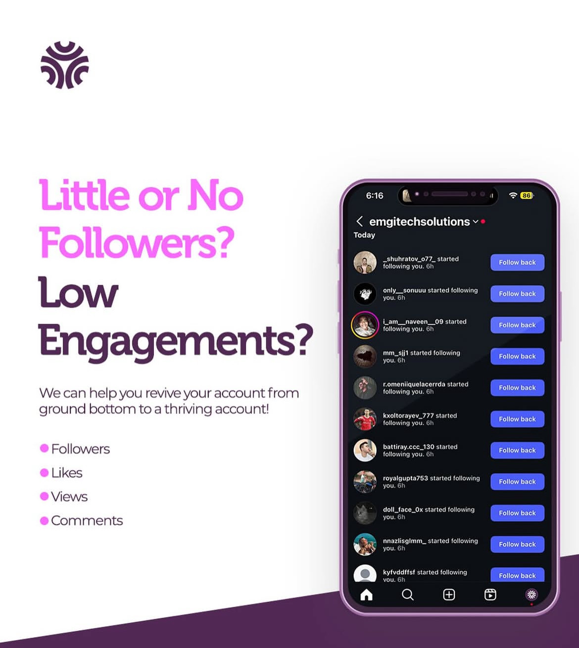 SOCIAL MEDIA LIKES AND FOLLOWERS