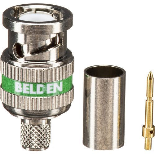 Belden HD BNC 3-Piece Crimp Connector for 1694A RG6 Coax Cable