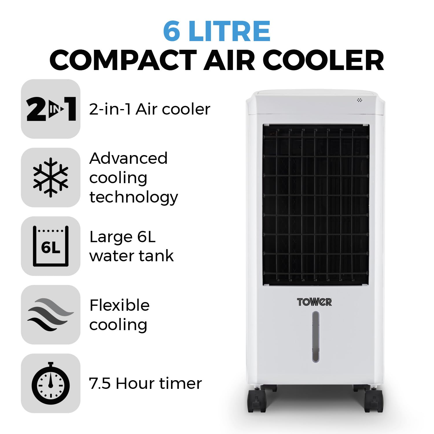 4lit  tower 3in1 air cooler