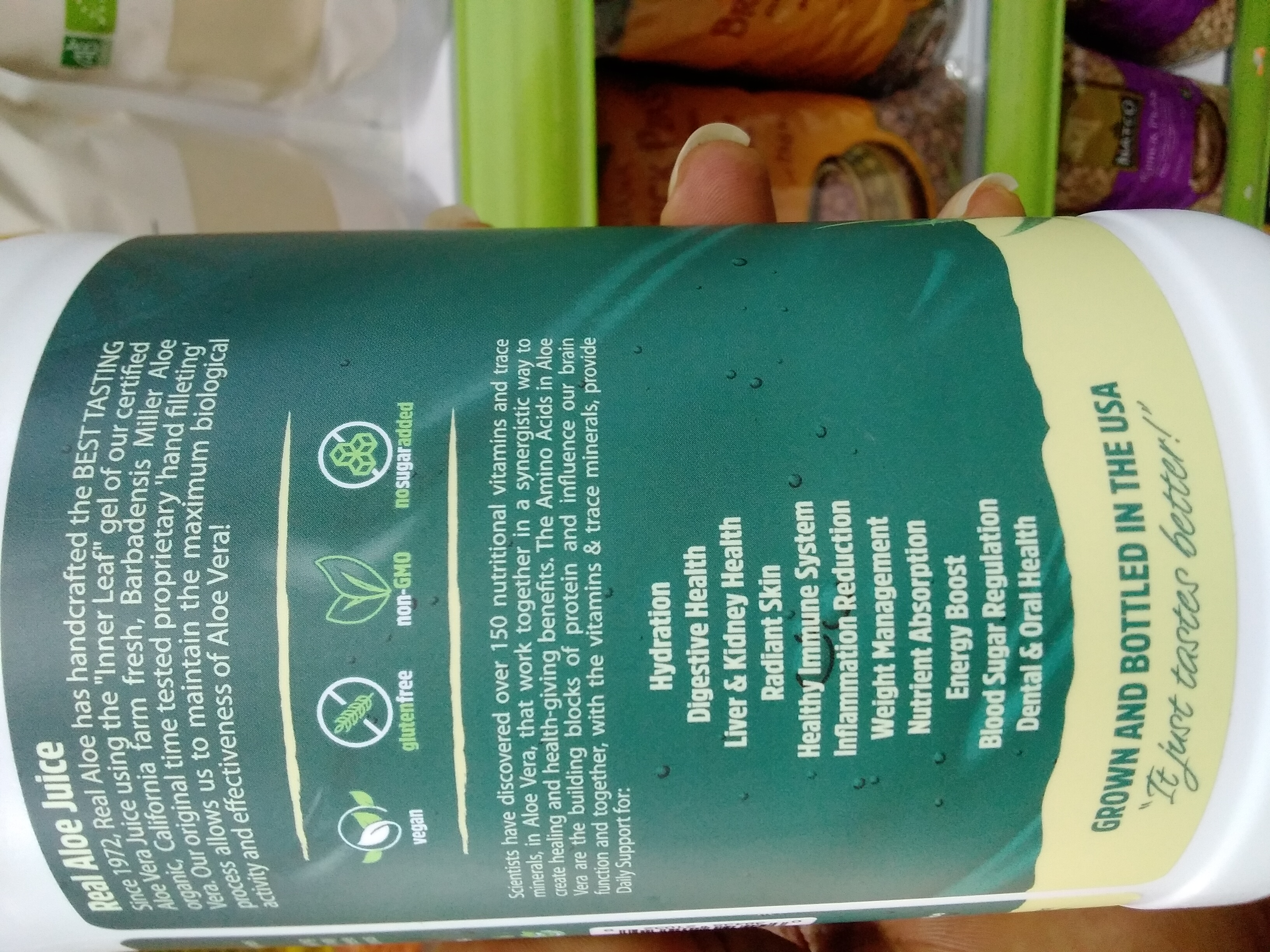 Aloe Vera Juice Premium Inner Fillet Organic 32oz