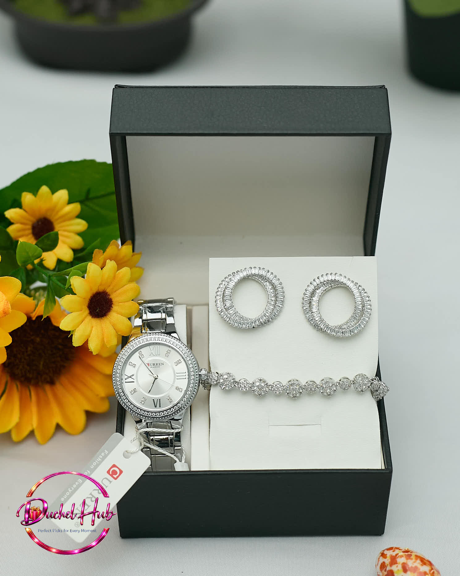 Elegant Curren Women’s Watch &amp; Jewelry Gift Set
