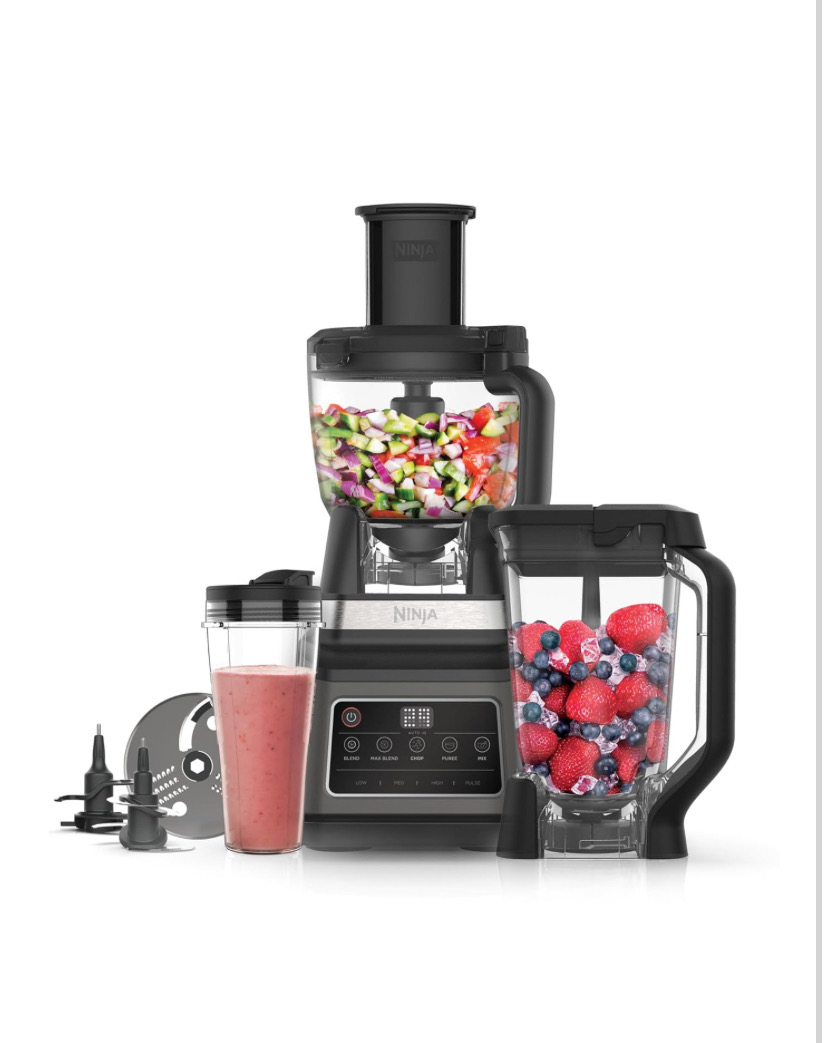 Ninja 3-in-1 Food Processor Blender With 5 Automatic Programs