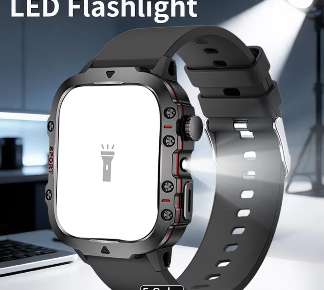 Sport Smartwatch with Calls, Flashlight &amp; Dialer