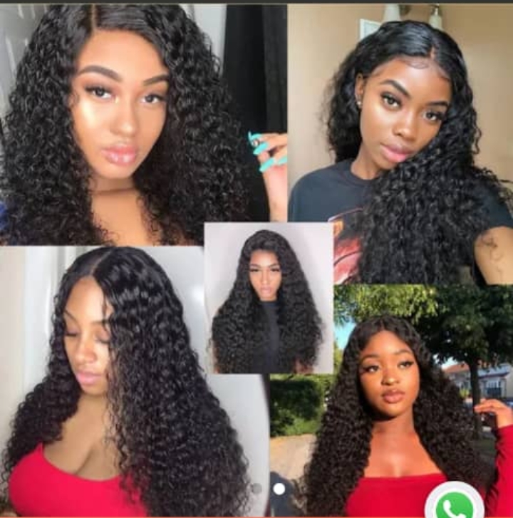 TRM hair collection (Deep Wave Virgin Human Hair Lace Front Wig)