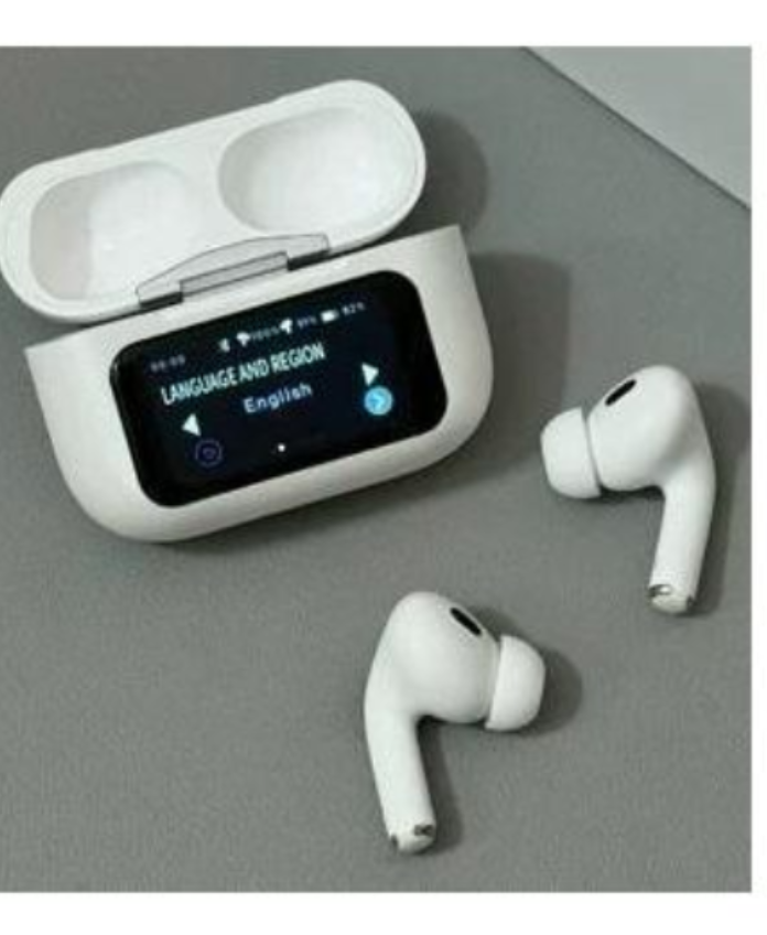 wireless Air pods with touch screen charging case