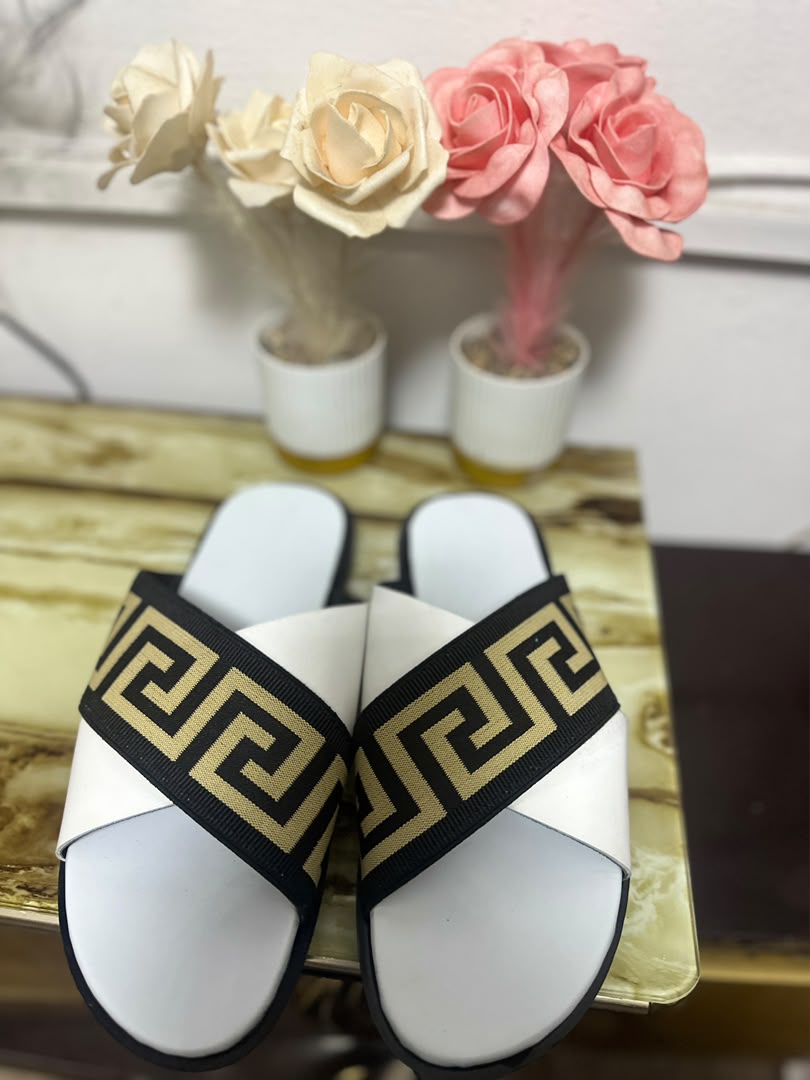 men's leather slippers