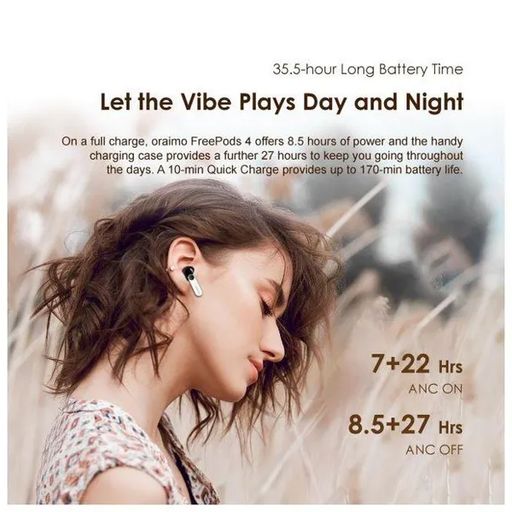 Oraimo FreePods 4 ANC True Wireless Earbuds