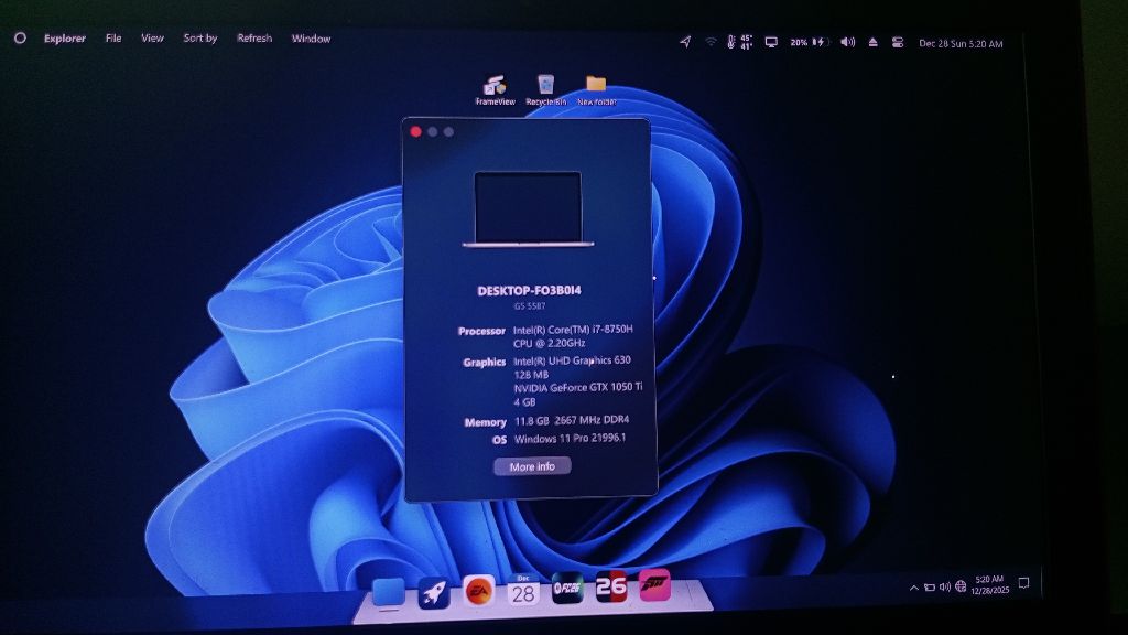 DELL G5 15 (5587) GAMING+GRAPHICS LAPTOP