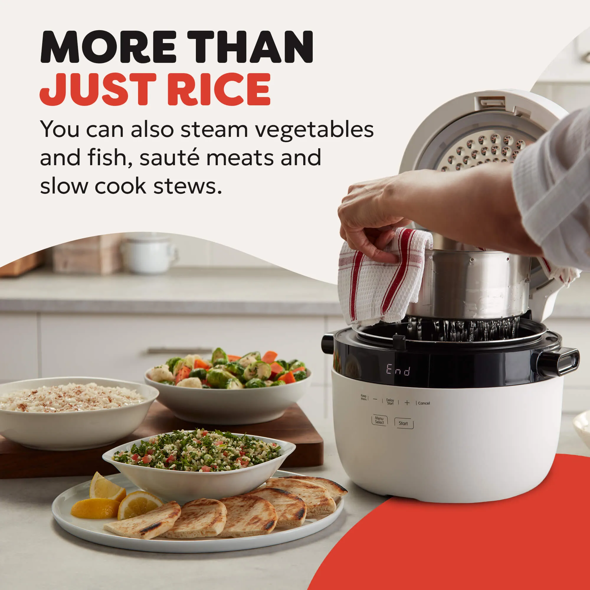 Instant Pot Rice Cooker + Steamer 12 Cup / 2.8L
