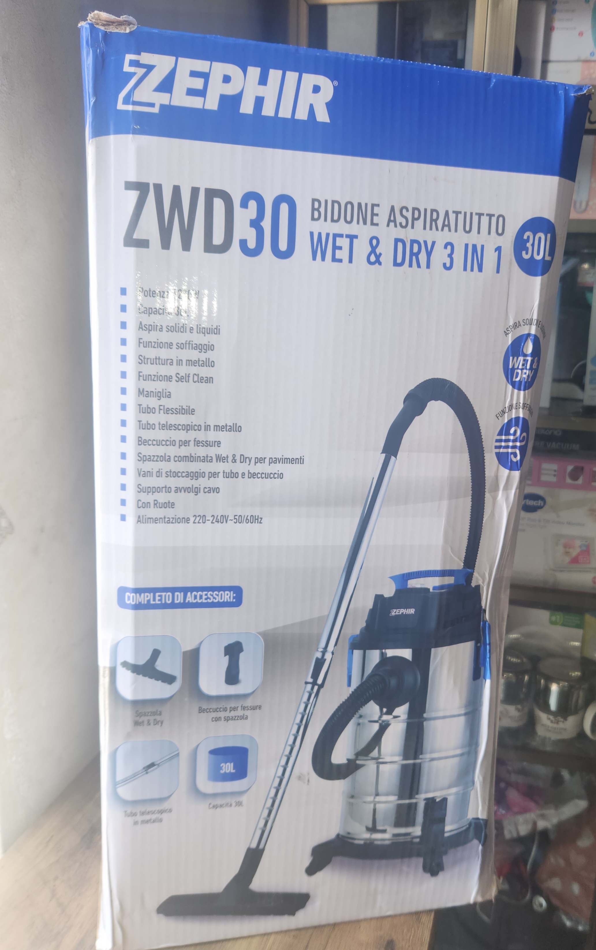 30liters Zephir wet &amp;dry vacuum cleaner