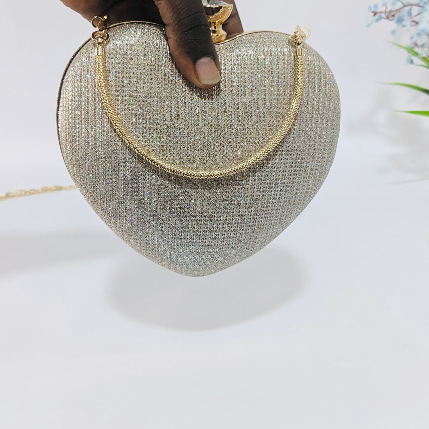Heart-shaped Clutch Bag