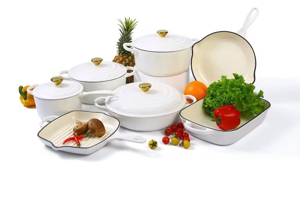 Cast iron nonstick cookware