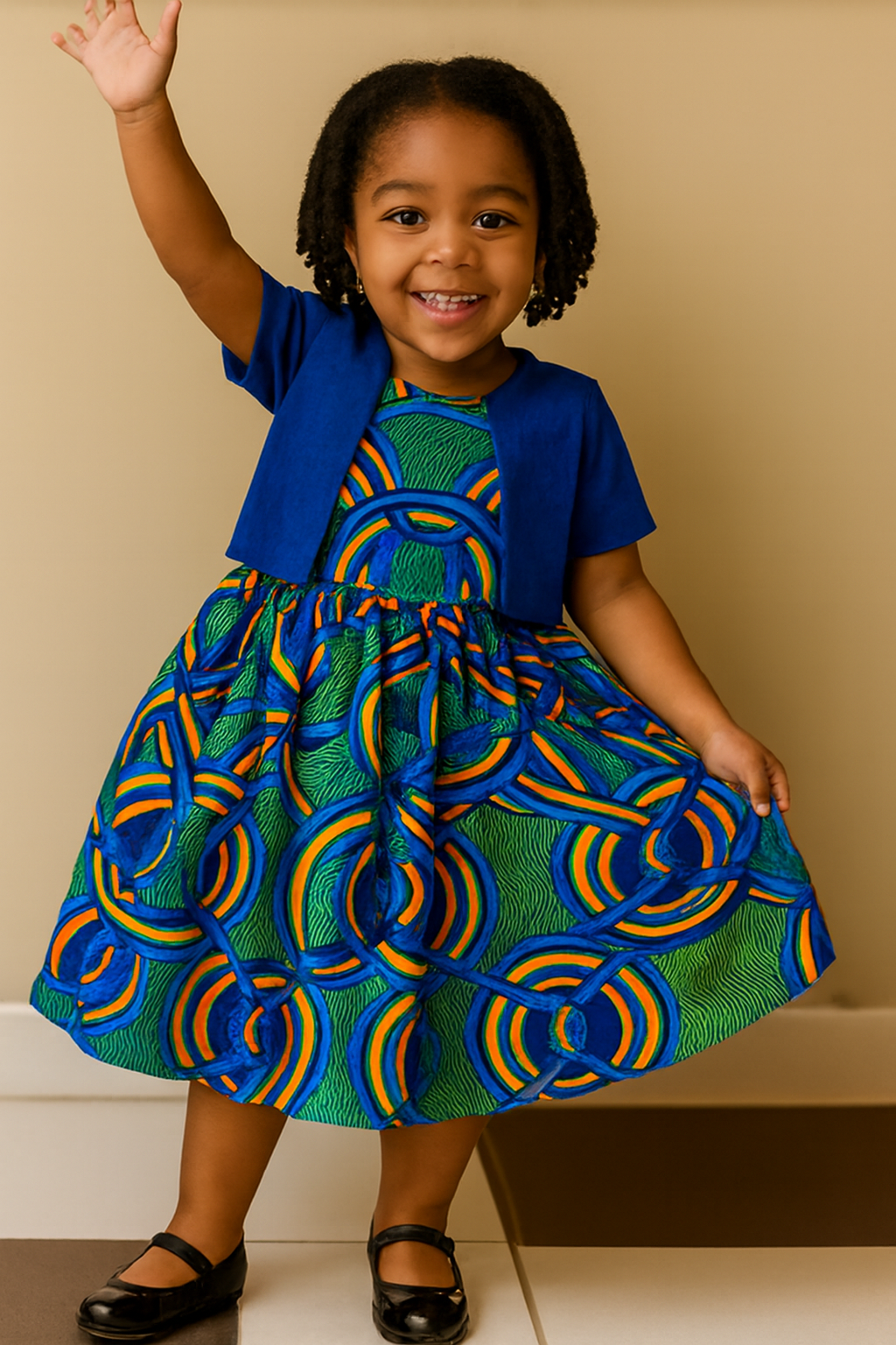 Girls 2-7 affordable Ankara outfits