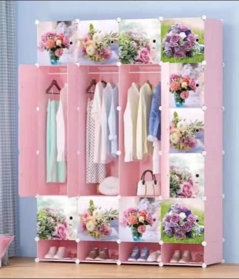 16 cubes plastic wardrobe