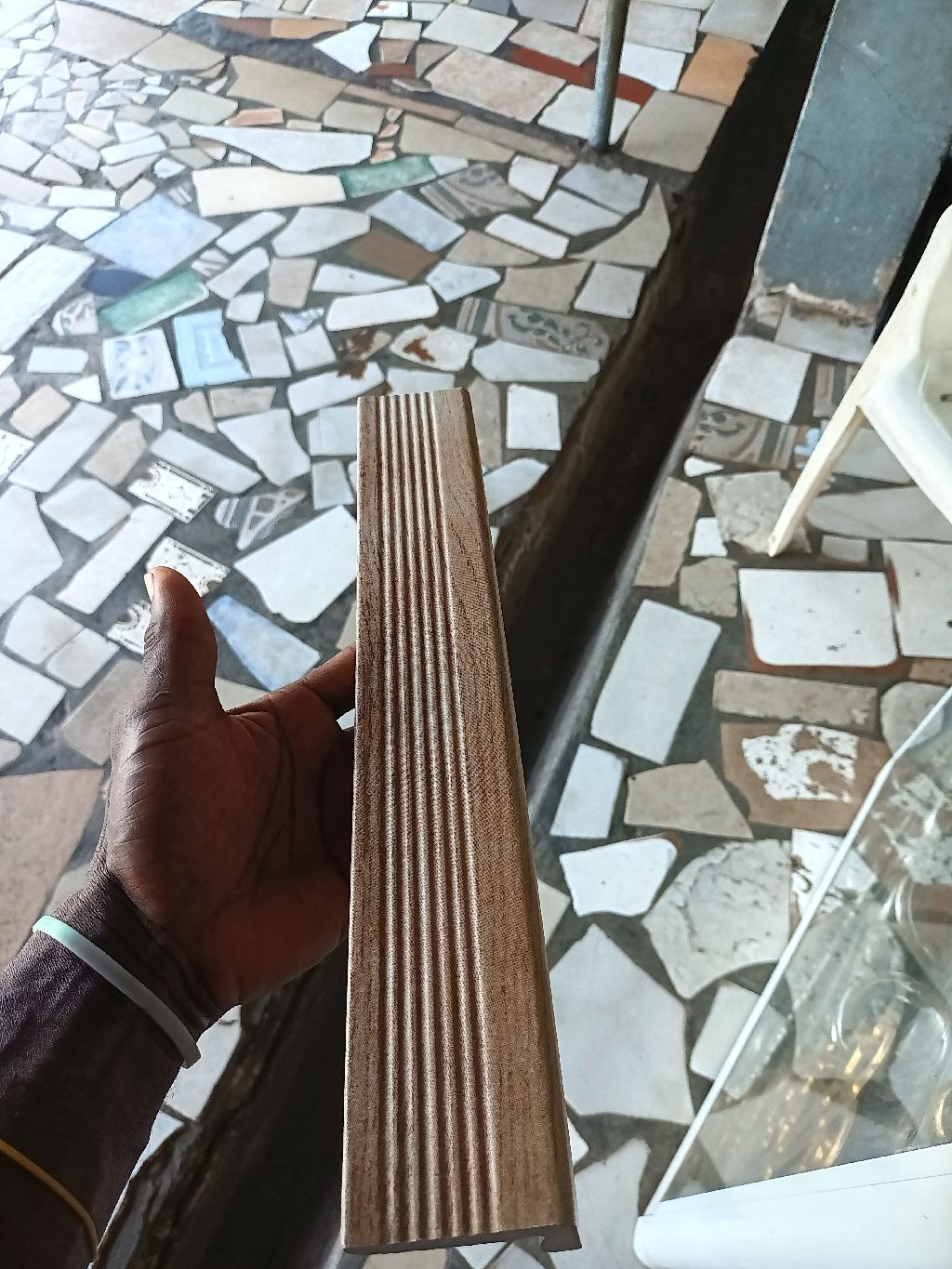 L shape tile coping 36cm